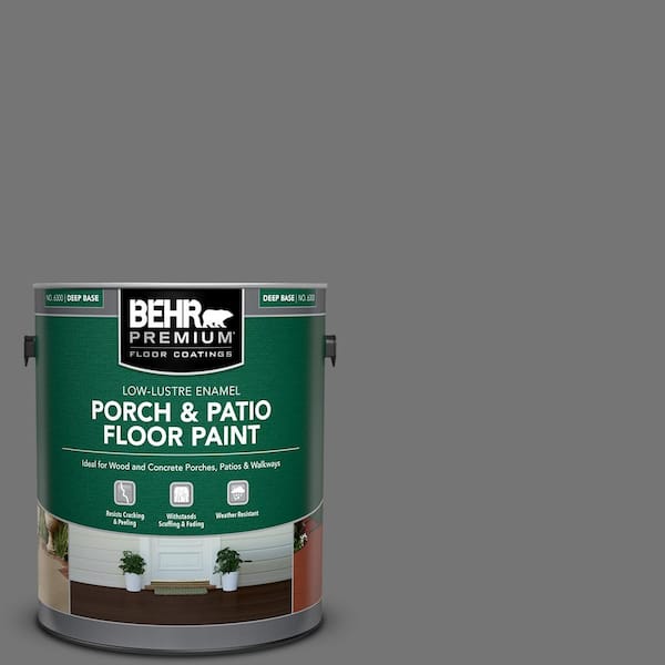 BEHR PREMIUM 1 gal. #N520-5 Iron Mountain Low-Lustre Enamel Interior/Exterior Porch and Patio Floor Paint
