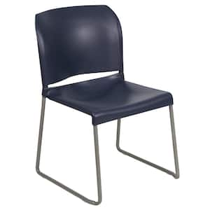 Navy Plastic Side Chair