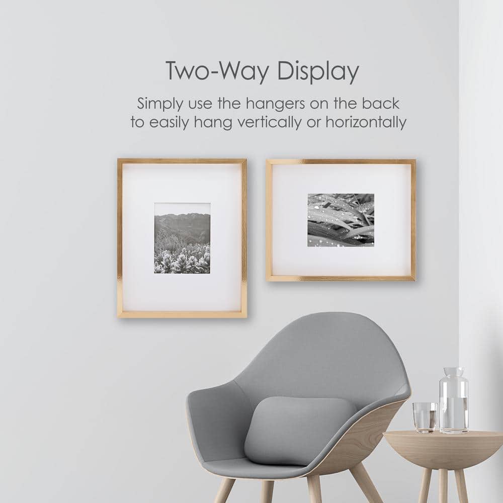 Gold Rectangular Wood Wall Mount Gallery Frame