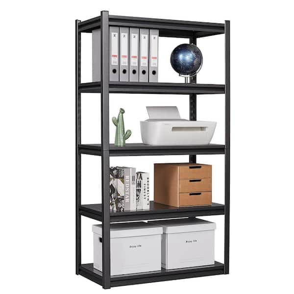 Goplus 5-Tier Metal Storage Shelves 73 inch Garage Rack Adjustable at