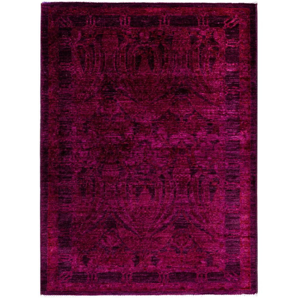 Fine Vibrance Purple 3 X 5 Hand Knotted Wool Indoor Area Rug price history on PriceWatchPro