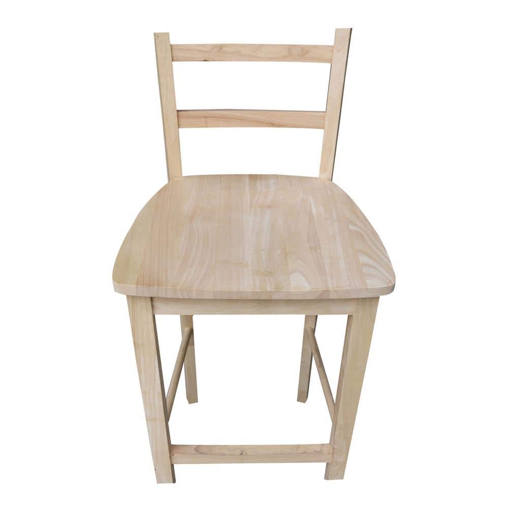 Madrid 30-Inch Unfinished Parawood Bar Stool