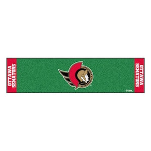 NHL Ottawa Senators 1 ft. 6 in. x 6 ft. Indoor 1-Hole Golf Practice Putting Green