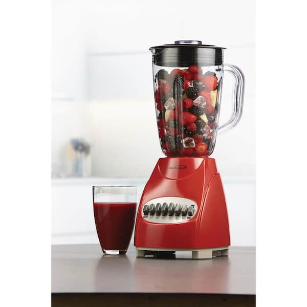 BLACK+DECKER DURAPRO 10-Speed Blender, 42 oz, Red/Silver - Blenders