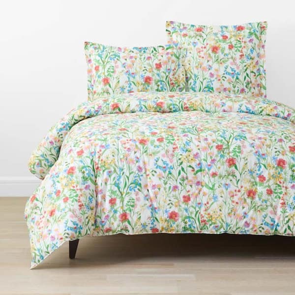 Garden Symphony Classic Cool Cotton Percale Comforter - Multi, Full/Queen
