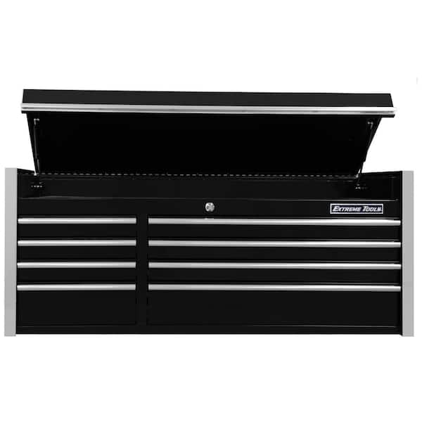 THD Series 55 in. 8-Drawer Top Chest in Black THD Series 55 in. 8-Drawer Top Chest in Black