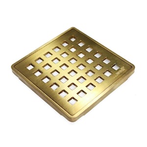 Drain Cover Brass 3.75 in. W Floor Installation Kit for Accessory