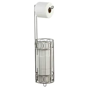 Seville Free-Standing Dispensing Toilet Paper Holder in Satin Nickel