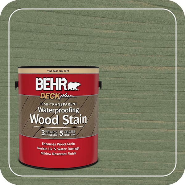 1 gal. #ST-132 Sea Foam Semi-Transparent Waterproofing Exterior Wood Stain