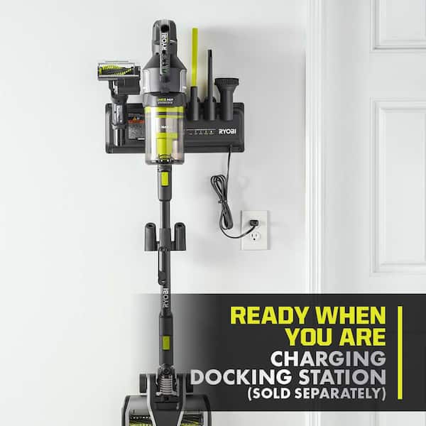 RYOBI スティッククリーナー 18V 4000mAh RYOBI ONE+ 18V Cordless Multi-Surface Handheld Vacuum (Tool