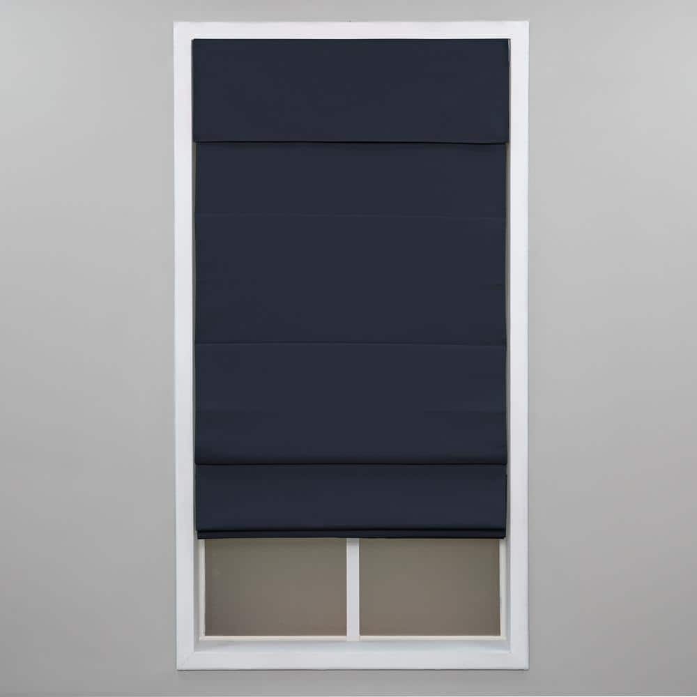 Navy Cordless Blackout Energy-Efficient Cotton Roman Shade 49 in. W x 72 in. L price history on PriceWatchPro