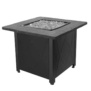 Outdoor 30,000 BTU Propane Gas Fireplace Fire Pit Table
