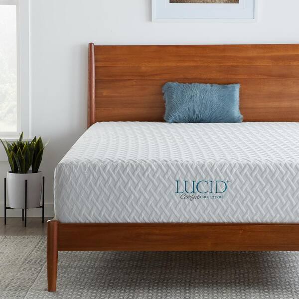 Lucid Comfort Collection SureCool 12in. Plush Gel Memory Foam Tight Top
