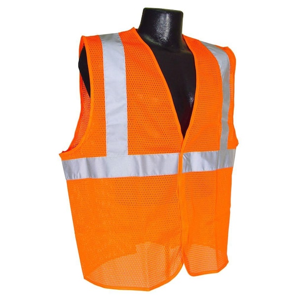 Radians Class 2 2X-Large Orange Mesh Safety Vest