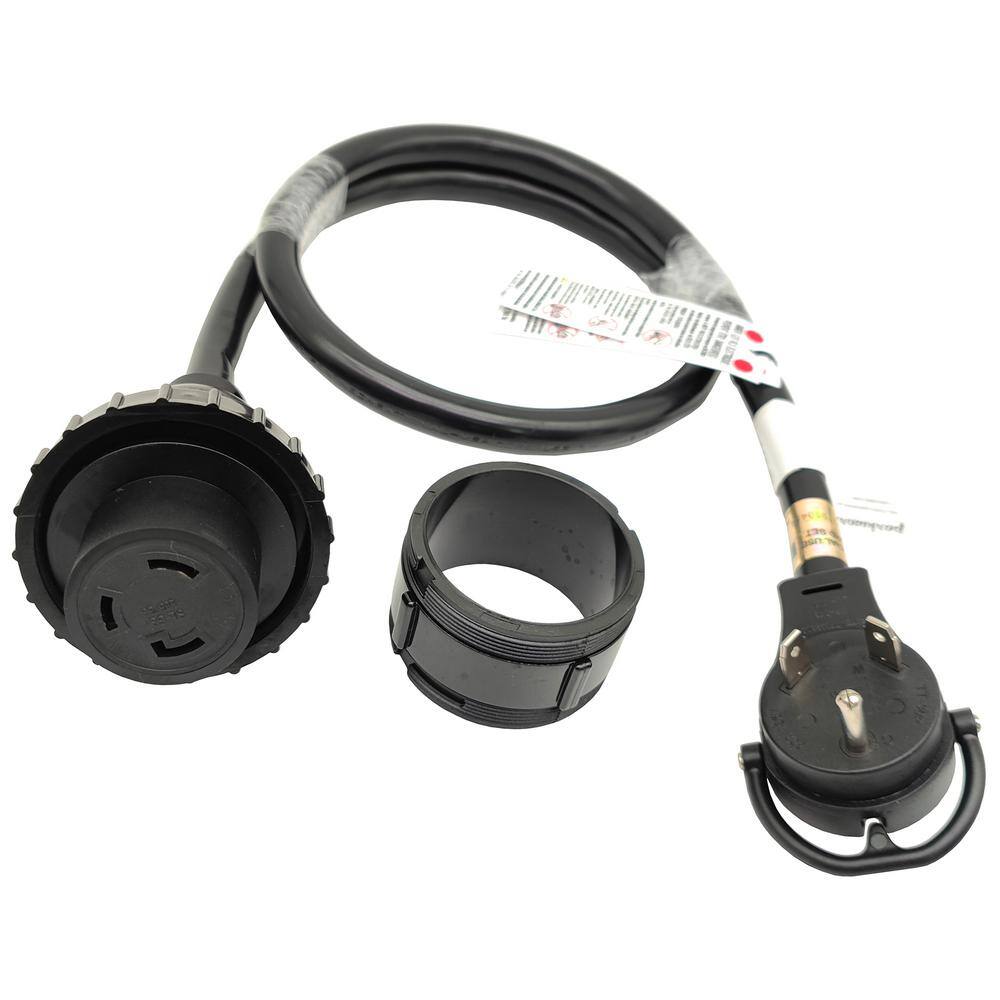 4 ft. 10/3 RV 30 Amp 125-Volt TT-30P to L5-30R RV/Marine Shore Power Extension Cord, UL Listed, Black price history on PriceWatchPro