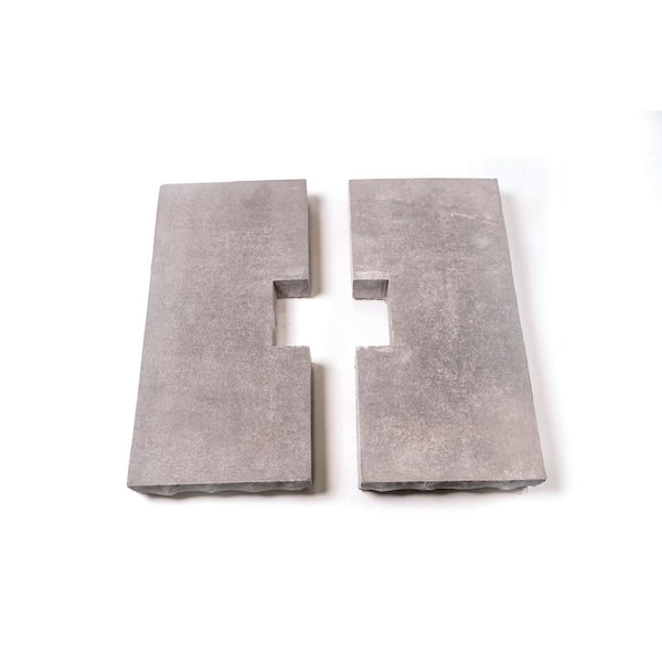 Grey Flat Split Column CapStone 18 in x 18 in for 4x4 Post
