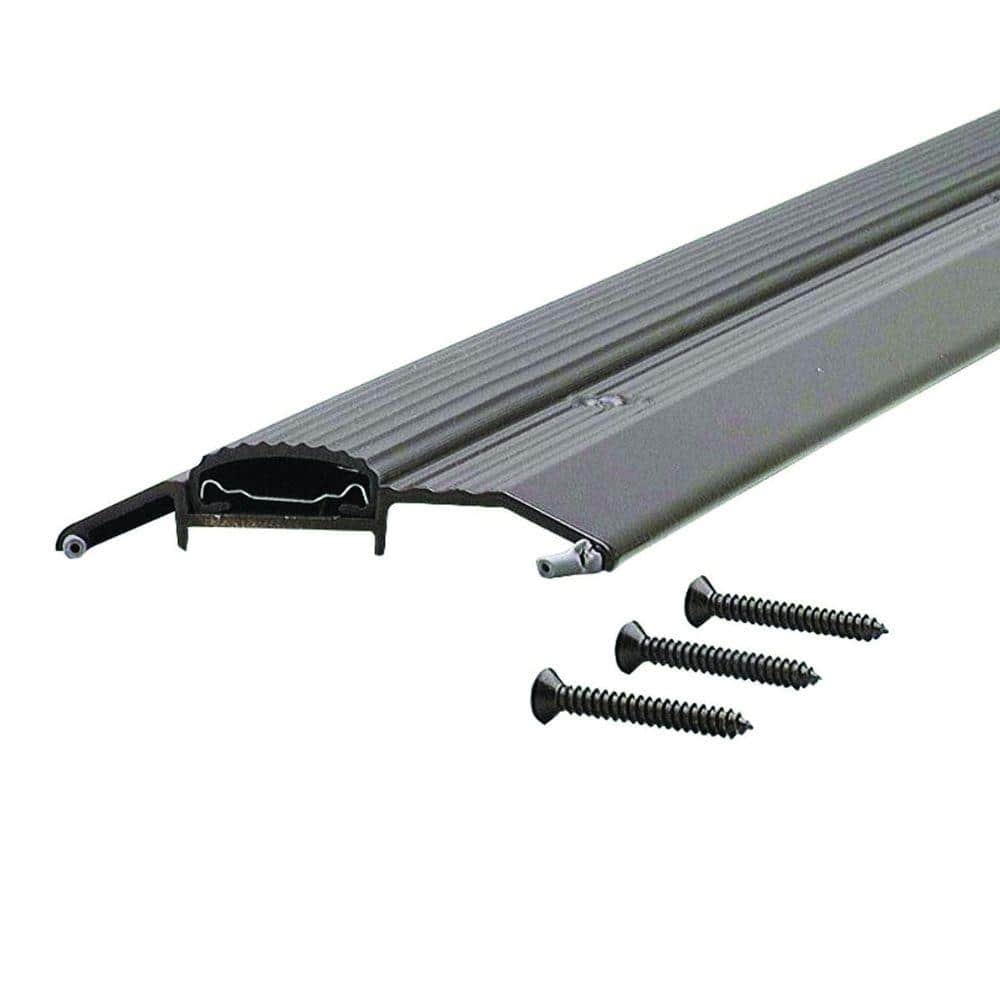Deluxe Low 3-3/4 in. x 90 in. Bronze Aluminum Threshold with Vinyl Seal price history on PriceWatchPro