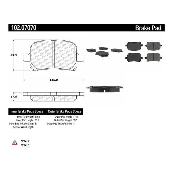 Centric Parts Disc Brake Pad Set