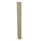 3 in. x 3 in. x 44 in. Clay Aluminum Post with Welded Base