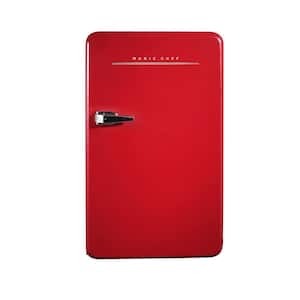 Magic Chef 17.5 in. 3.2 cu. ft. Retro Mini Refrigerator in Red, without ...