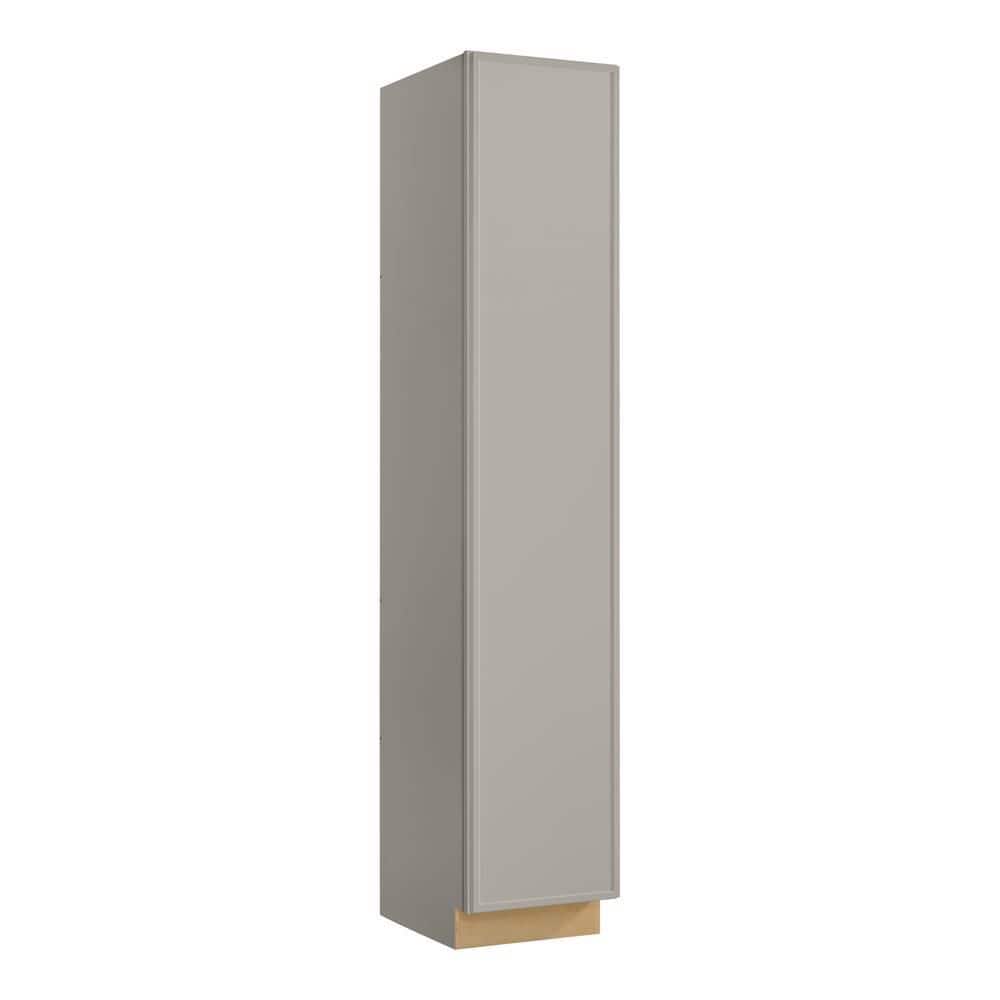 Leyton 18 in. W x 24 in. D x 96 in. H Ready To Assemble Plywood Slim Shaker Utility Pantry Kitchen Cabinet in Dove Gray price history on PriceWatchPro
