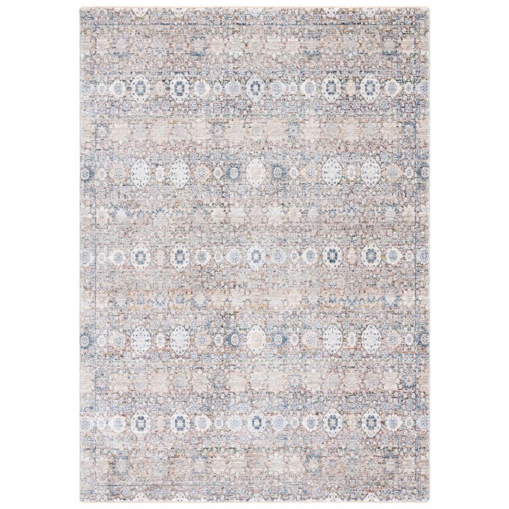 Princeton 9 ft. x 13 ft. Ivory/Blue Distressed Floral Area Rug price history on PriceWatchPro