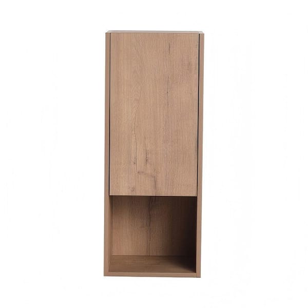 Yunus 12 in. W x 9.81 in. D x 29.5 in. H Bathroom Storage Wall Cabinet in Imitative Oak