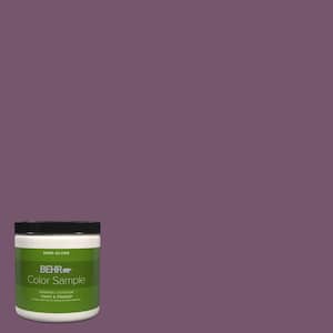 8 oz. #PMD-87 Exotic Orchid Semi-Gloss Interior/Exterior Paint & Primer Color Sample
