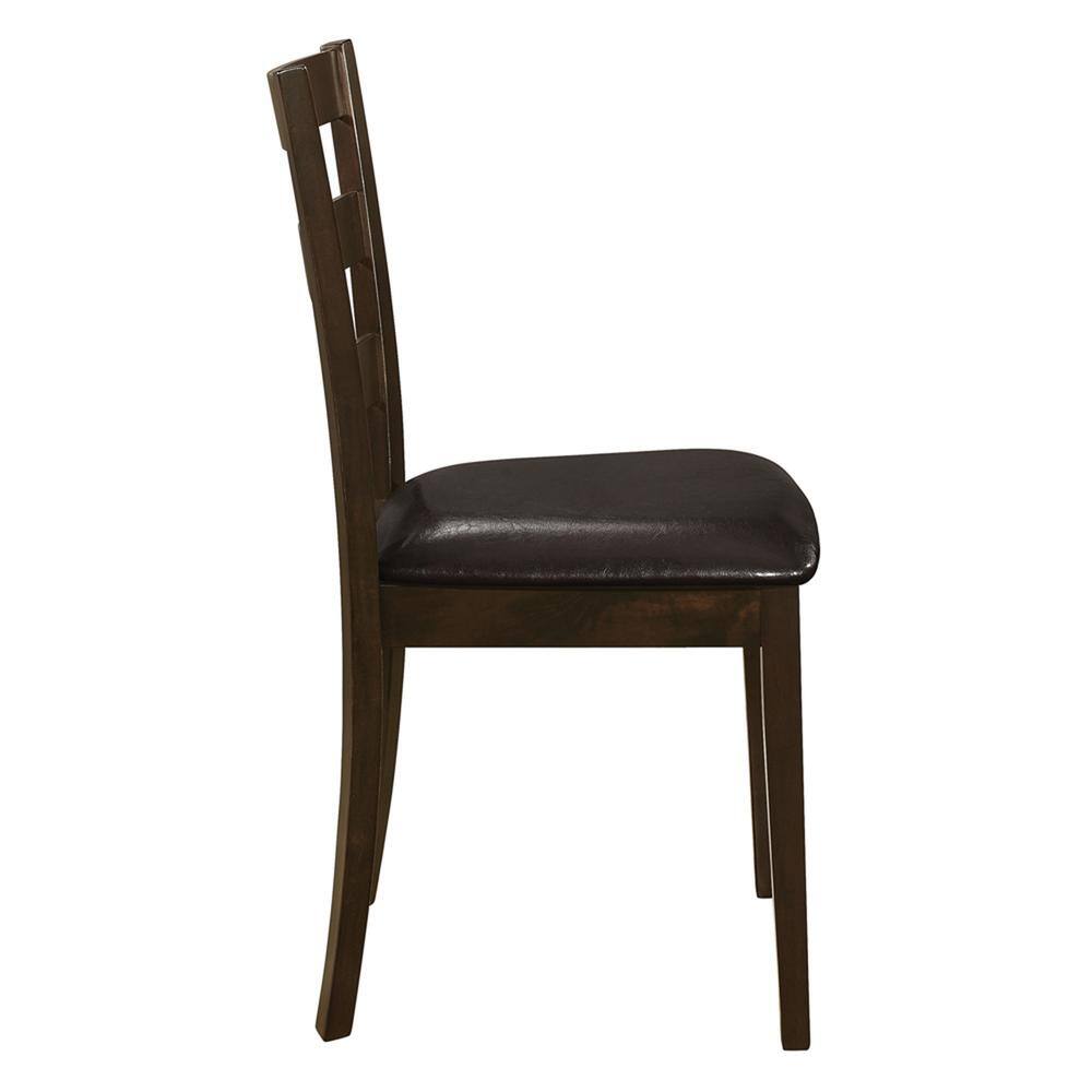 Transitional Griffith 5-Piece Cappuccino Dining Set with Bench