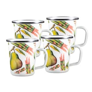 16 oz. Fresh Produce Enamelware Latte Mugs (Set of 4)