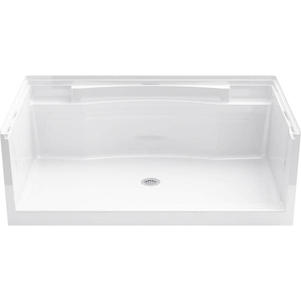 Sterling White Vikrell 60" x 36" Seated Shower Base