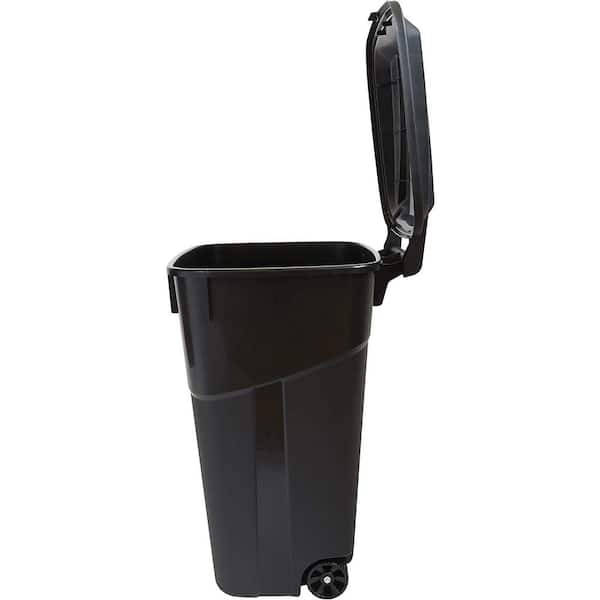 United Solutions Rough & Rugged 32 Gal. Black Wheeled Trash Can