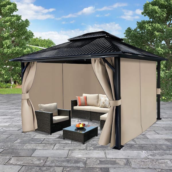 Aoodor 10 ft. x 12 ft. Gazebo Universal Replacement 4-Panel