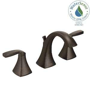 Voss 8 in. Widespread 2-Handle High-Arc Bathroom Faucet Trim Kit in Oil Rubbed Bronze (Valve Not Included)