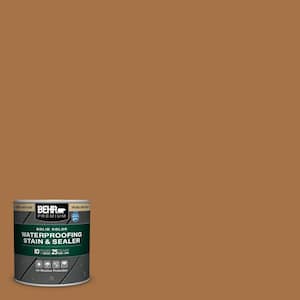8 oz. #SC-134 Curry Solid Color Waterproofing Exterior Wood Stain and Sealer Sample