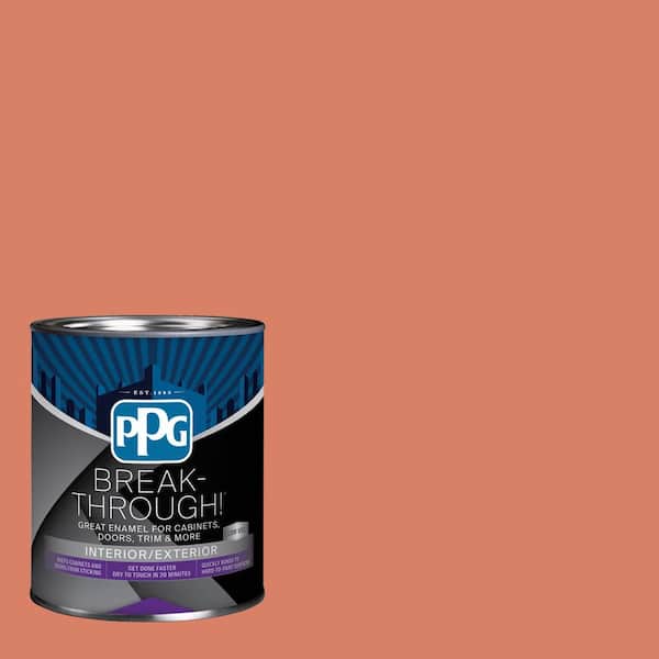 1 qt. PPG1192-6 Summer Sunset Satin Door, Trim & Cabinet Paint