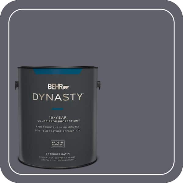BEHR DYNASTY 1 gal. #N540-6 Script Ink Satin Enamel Exterior Stain ...