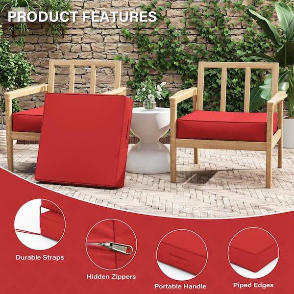 Kimunuk 17 x 16 x (2-Pack) Square Outdoor Patio
