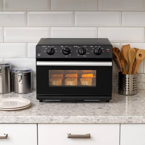 oster black countertop toaster oven with air fryer