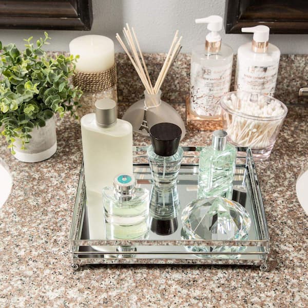 Bathroom Vanity Tray, Countertop Resin Tray, Perfume Makeup