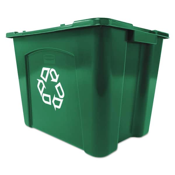 Rubbermaid Commercial Products 14 Gal. Green Recycling Bin