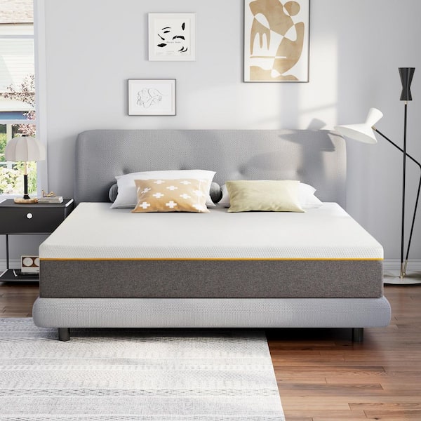 Queen Short Size Mattress Medium 12 in. Gel Memory Foam Edge Support with Breathable Cover Boxed