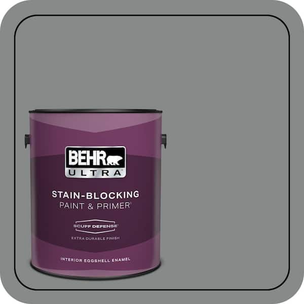 BEHR ULTRA 1 gal. #N460-5 Slate Rock Extra Durable Eggshell Enamel Interior Paint & Primer