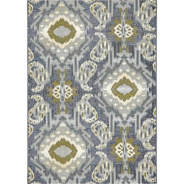 Outdoor Union Blue 4' 0 x 6' 0 Area Rug
