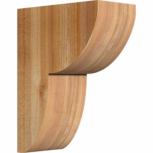 Ekena Millwork 6 in. x 12 in. x 16 in. Western Red Cedar Crestline Rough Sawn Corbel