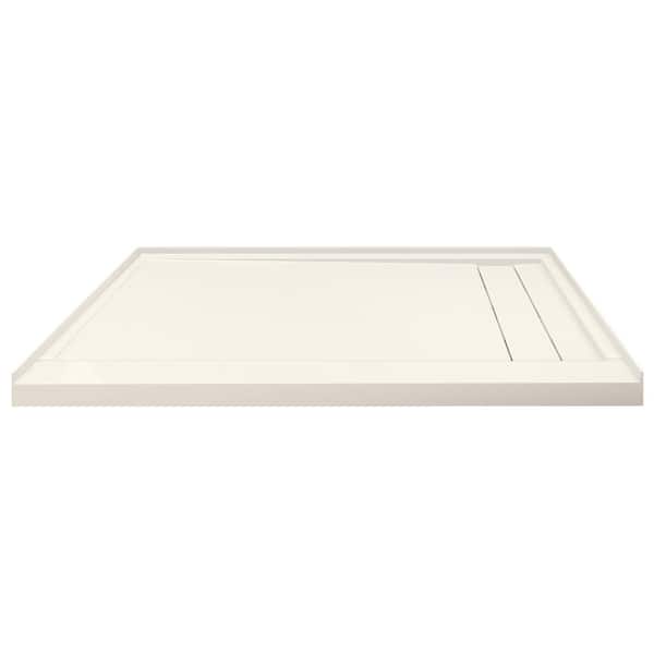 Transolid Linear 30 in. x 60 in. Single Threshold Shower Base with a Right Drain in Cameo