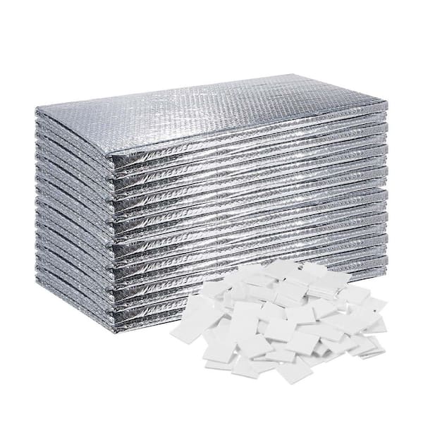 24 in. x 4 ft. Garage Door Bubble Aluminum Foil Reflective Insulation Kit Radiant Barrier (16 pack)