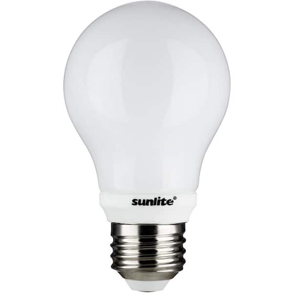 Medium UL Listed Dimmable 14 Watt Sunlite 80597-SU LED A19 Super Bright Light Bulb 30K Warm White 1 Pack E26 1500 Lumens 100W Equivalent Base 