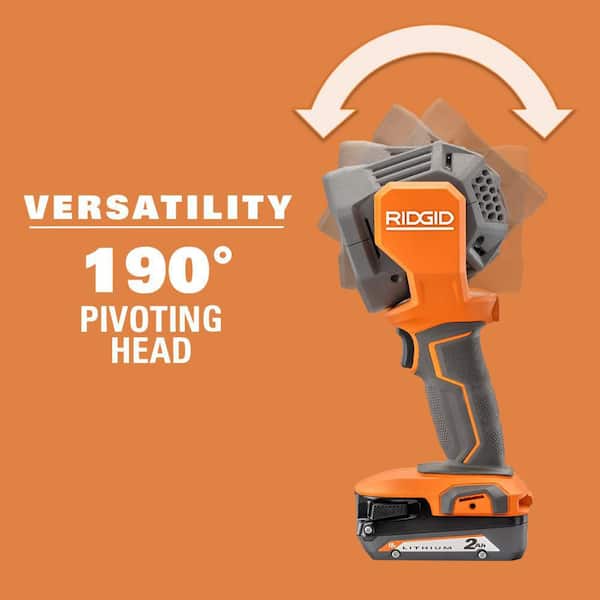 RIDGID 18V Cordless 3-Tool Combo Kit with LED Stick Light, LED Spotlight, and LED Hybrid Panel Light (Tools Only)