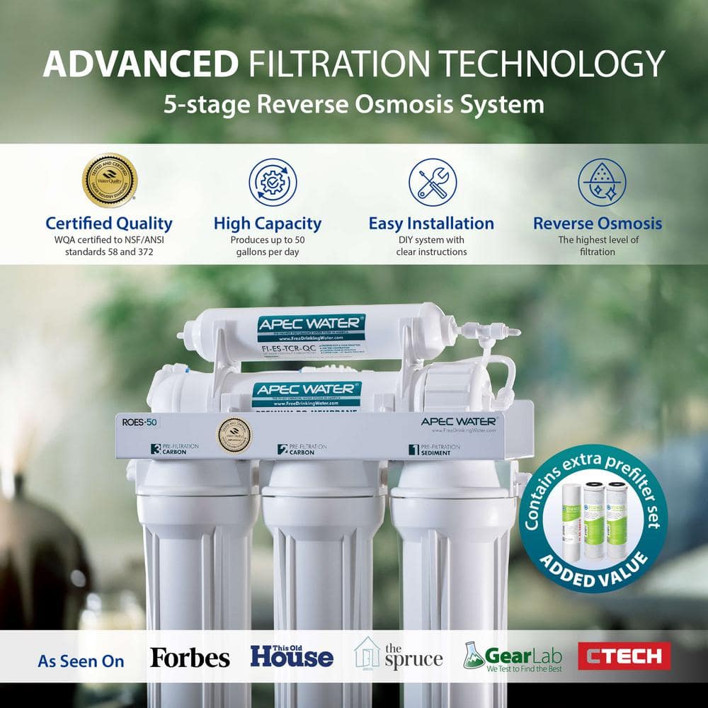 Essence Series 5-Stage Under-Sink Reverse Osmosis Water Filtration System